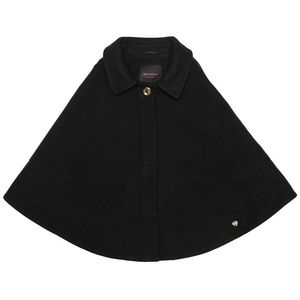 Juicy Couture Girls Black Wool Cape